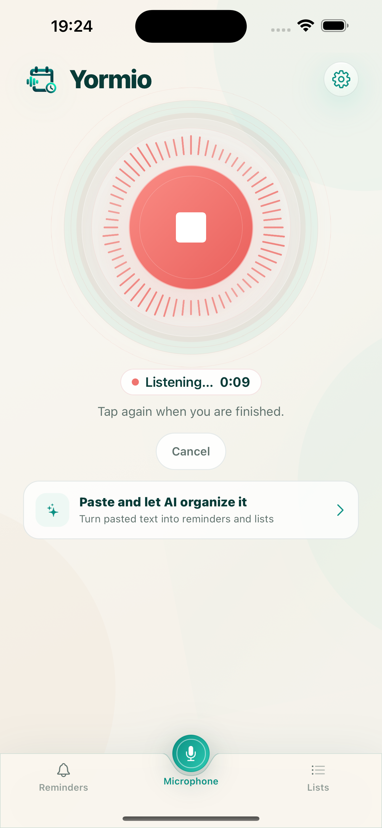 Yormio listening and voice capture